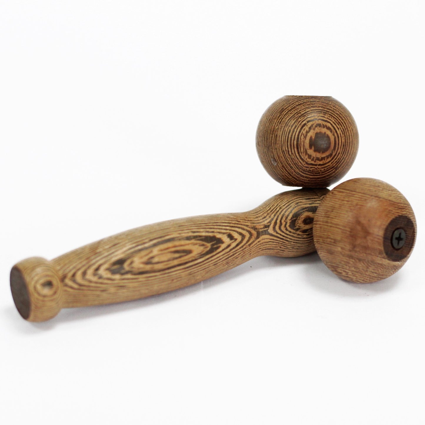 Wooden Hand Roller Tool for Massage (2 round rollers)