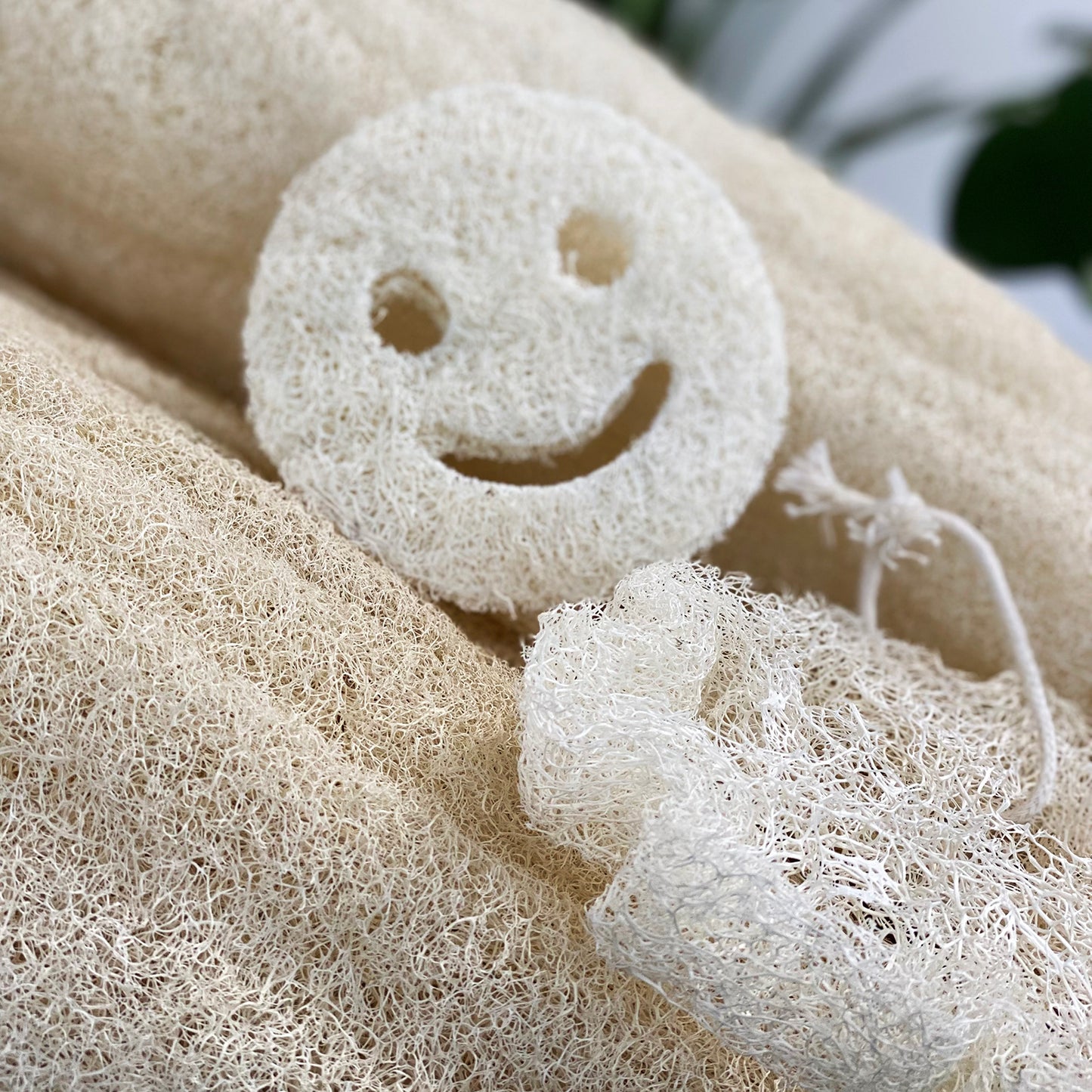 Natural Loofah - Smiley Face *sale*