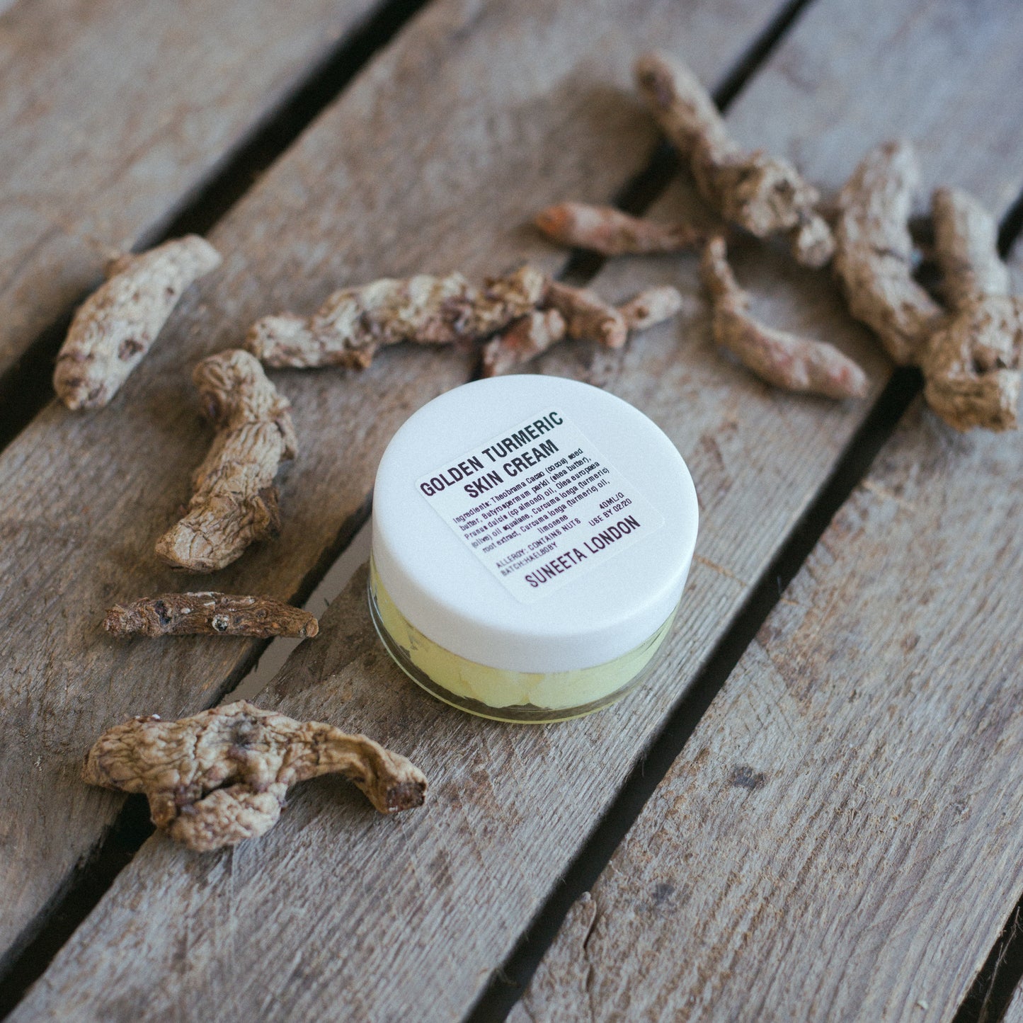 golden turmeric skin cream suneeta London cosmetics eczema treatment natural vegan turmeric