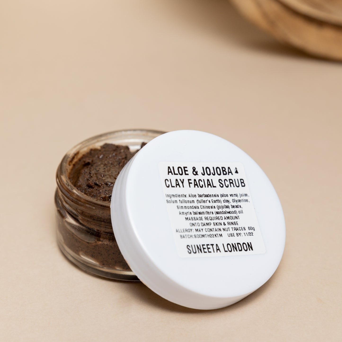 Aloe & Jojoba Clay Facial Scrub with Sandalwood