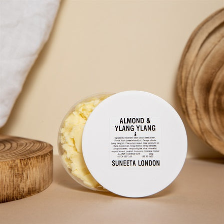 almond and ylang ylang cream 200g side view