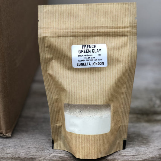 french green clay organic suneeta cosmetics , suneeta london