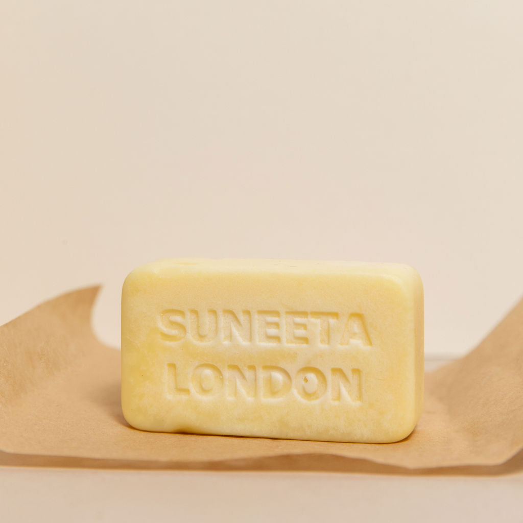 lime and rosemary massage bar, zero waste moisturiser, organic solid moisturiser, suneeta London