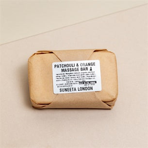 wrapped massage bar, plastic free