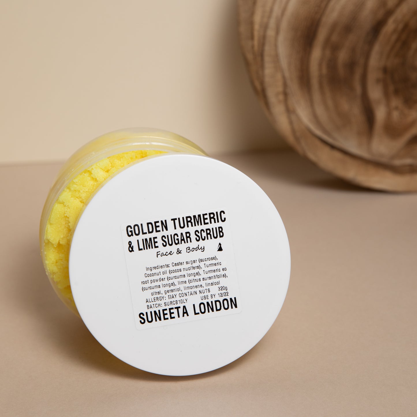 Golden Turmeric and Lime Sugar Scrub