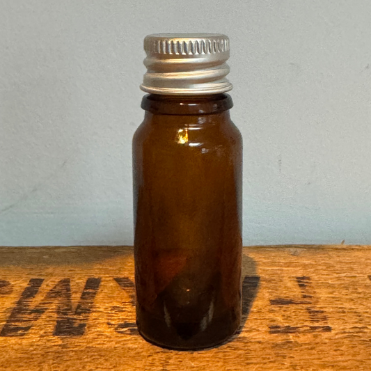 Amber Glass Bottle 10ml with aluminium screw cap *Sale*