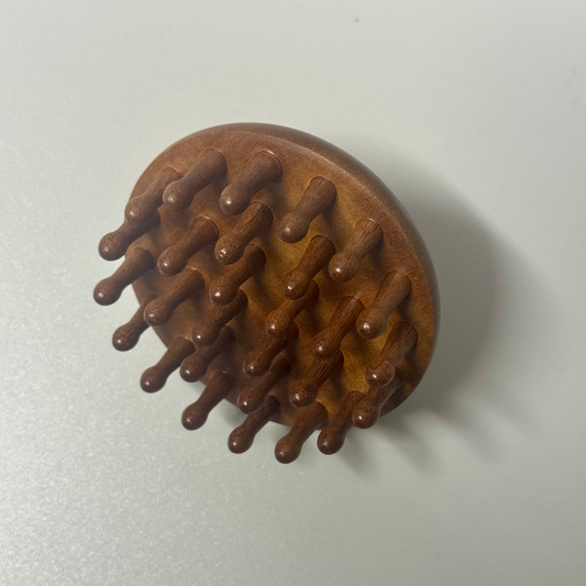 WOODEN SANDALWOOD SCALP MASSAGER FOR HAIR GROWTH