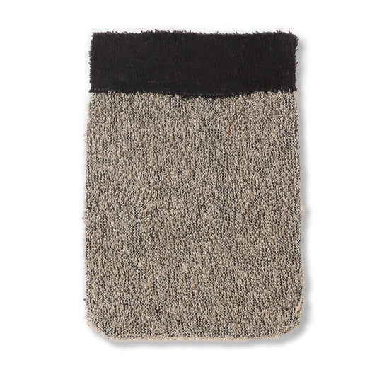 Sisal Hemp Bath Mitt Black