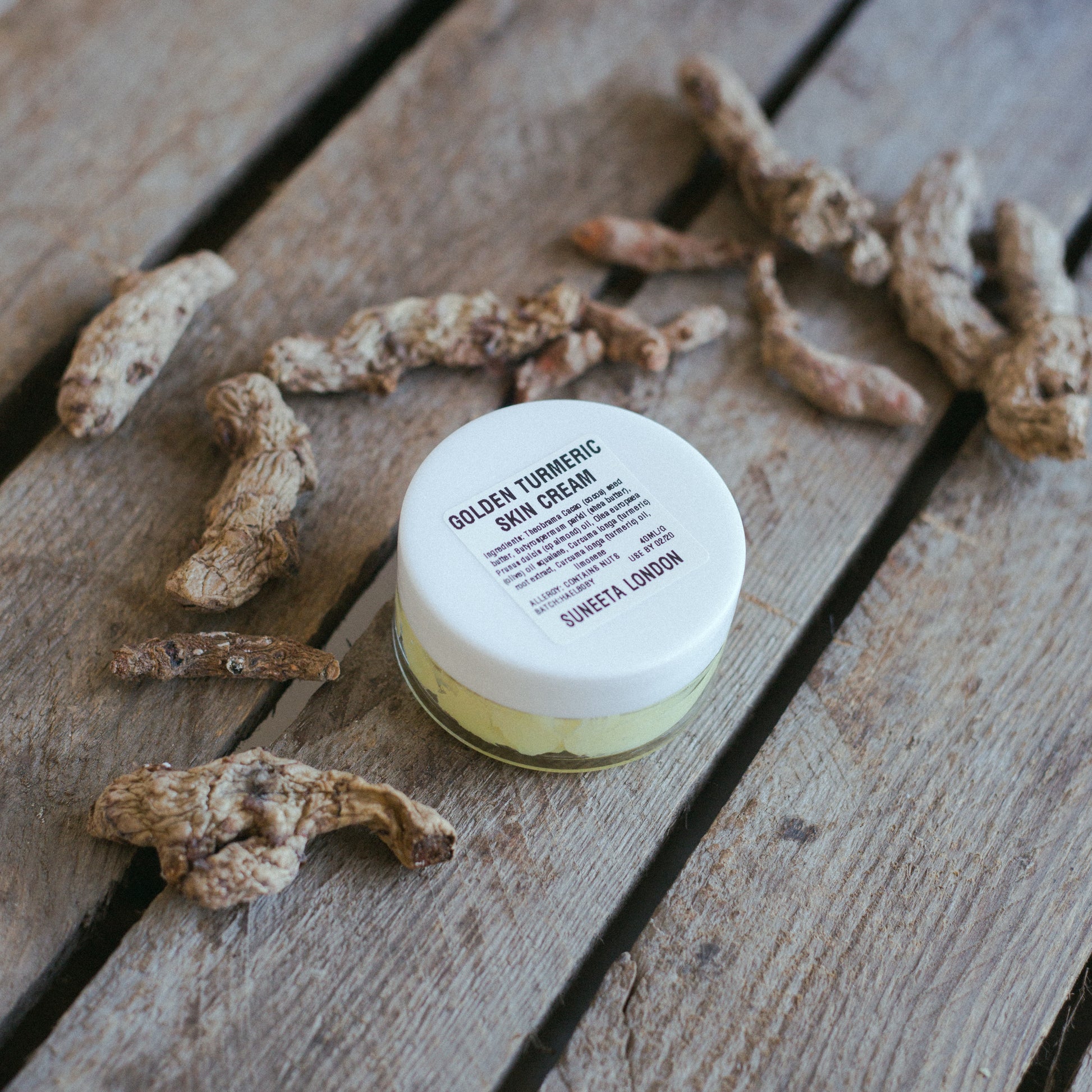 golden turmeric skin cream suneeta London cosmetics eczema treatment natural vegan turmeric 