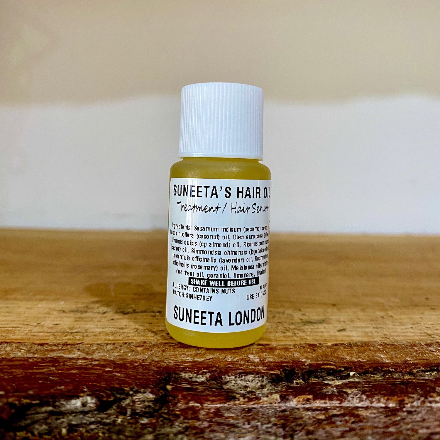 hair oil sample