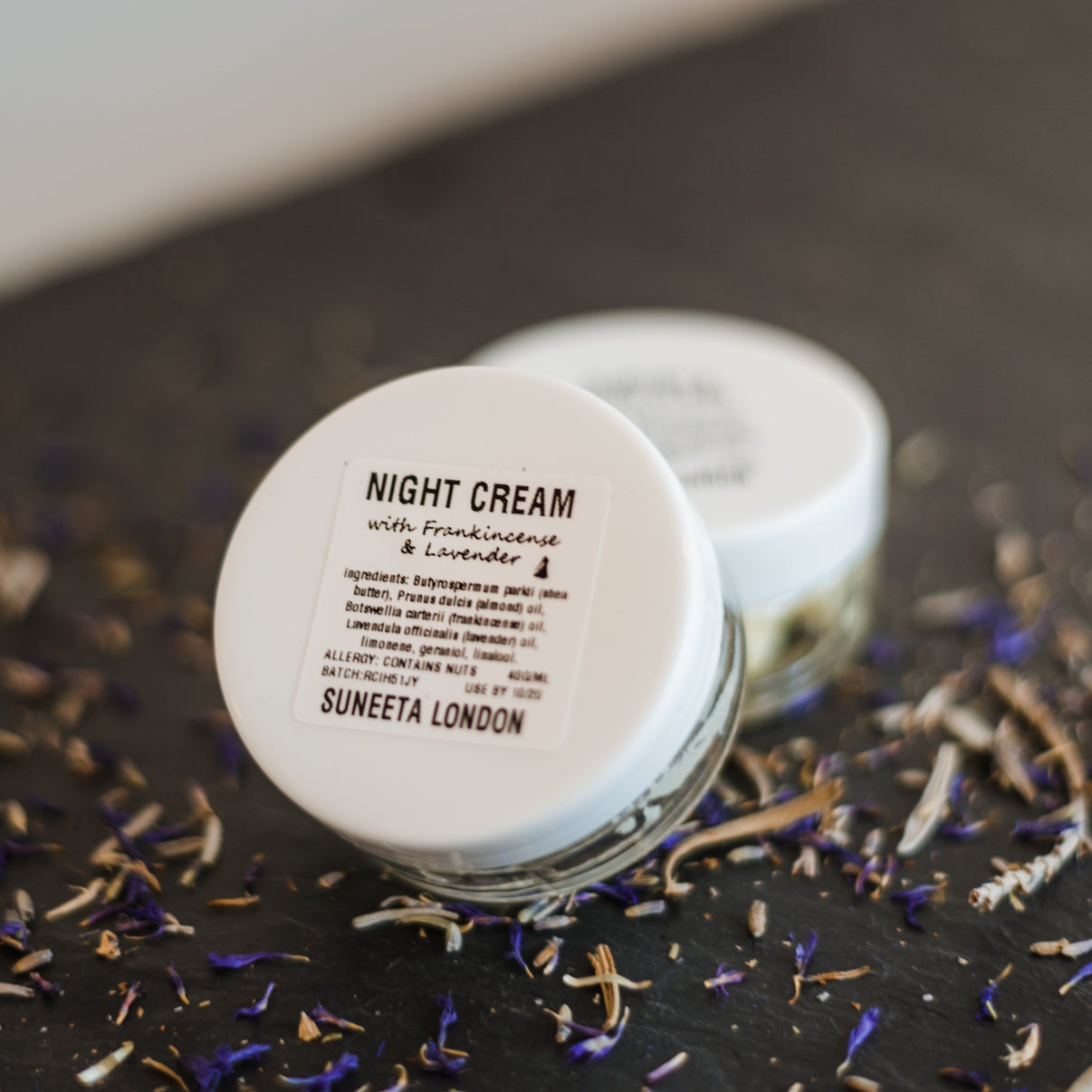 Night Cream with Frankincense & Lavender SUNEETA COSMETICS LONDON