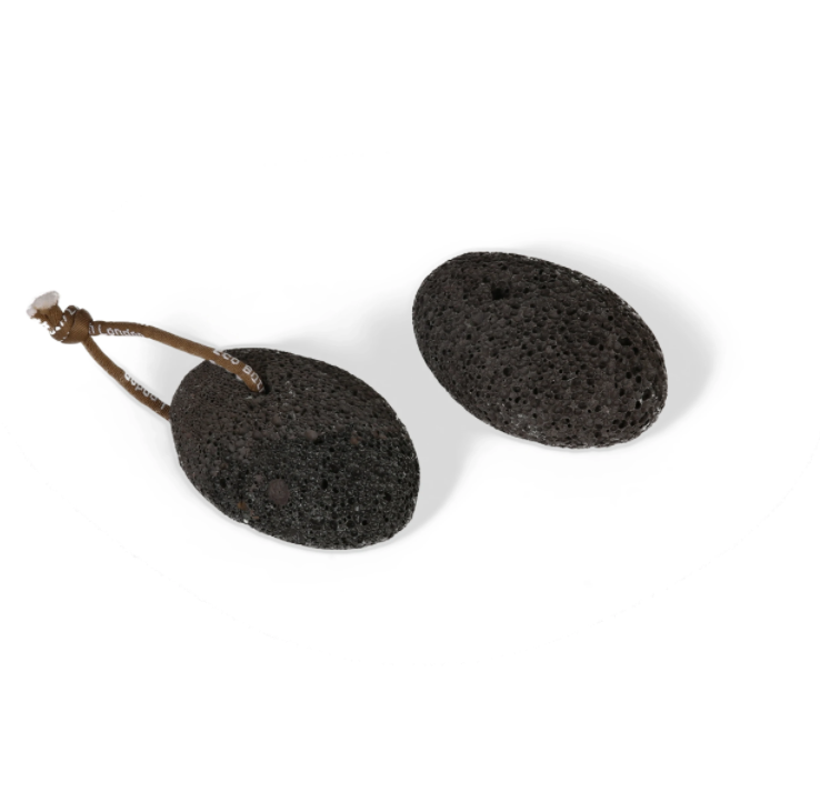 Natural Black Pumice Stone on a Rope