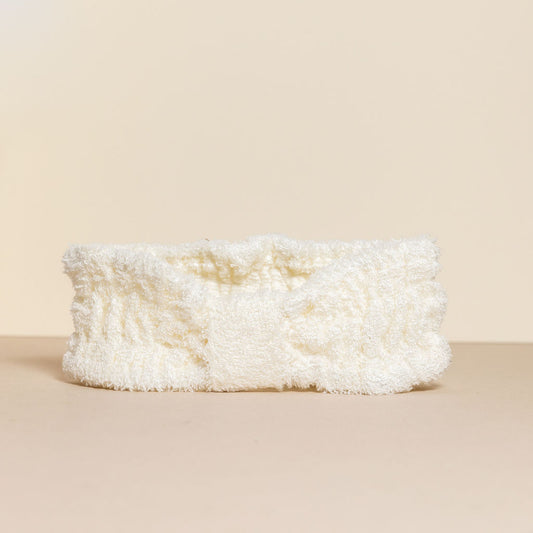 bamboo head band, suneeta London, perfect to move hair out of face whilst paying attention to your skin care routine