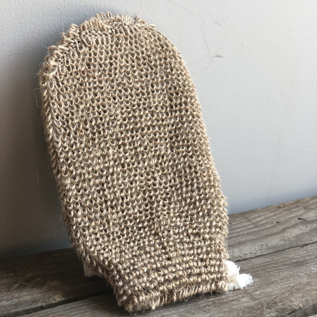 natural jute mitt