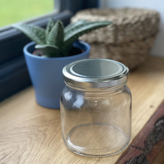 538ml glass jar, glass jar, glass pot, empty container, jar, pot