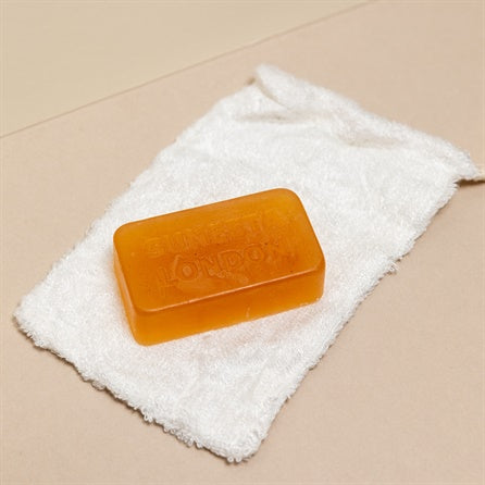 turmeric soap on soap bag